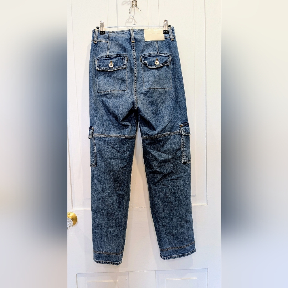 Jonathan Simkhai Blue Cargo Jeans | 25 - Picture 3 of 7